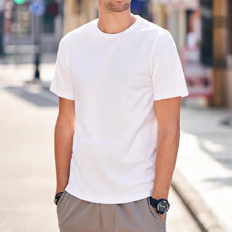 Solid color loose casual short sleeve T-shirt 25 01