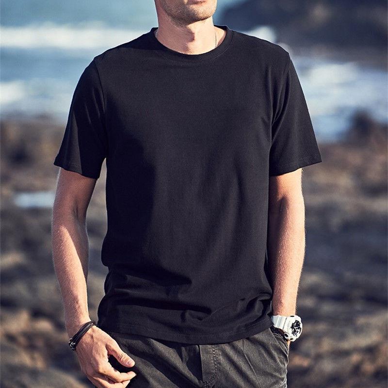 Solid color loose casual short sleeve T-shirt 25 02
